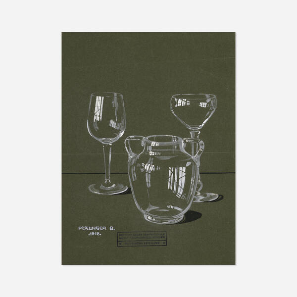 Modern Glassware drawing 1918  39f4b4