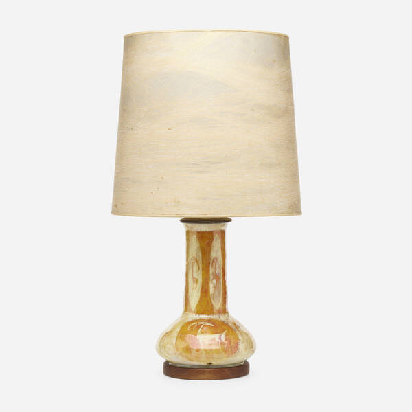 Modern. Table lamp. c. 1950, glazed