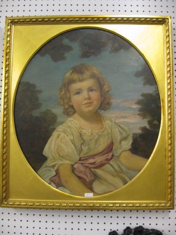 Portrait of Young Child oil on