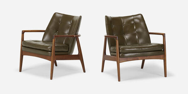 Milo Baughman Draper lounge chairs  39f525