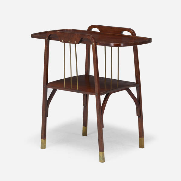 Thonet. Side table. c. 1910, stained