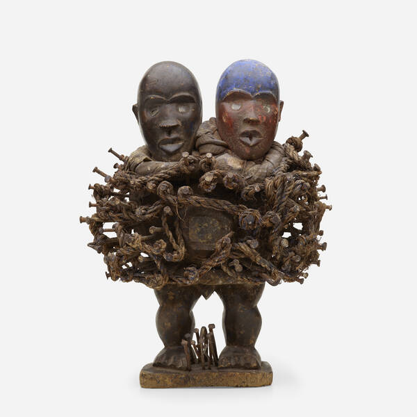 Yombe. Nkisi N'Kondi power figure.