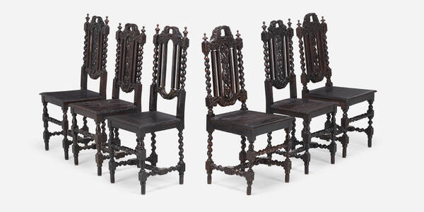 Renaissance Revival. Dining chairs,