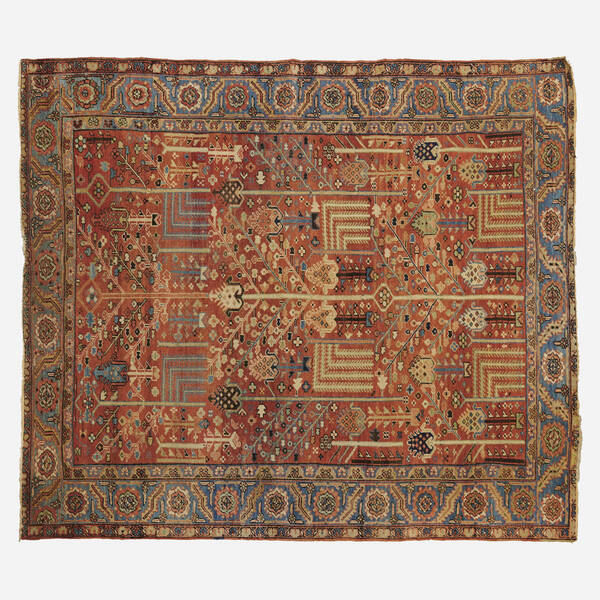 Heriz Low pile carpet c 1900  39f5f9