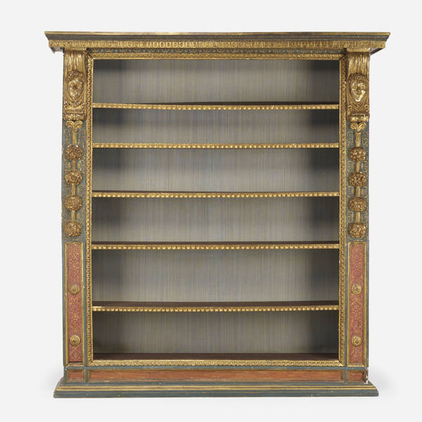 Venetian. Bookcase. 19th century, carved,