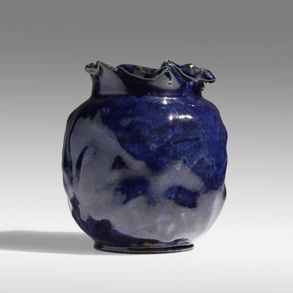 George E. Ohr. Large vase. 1897-1900,