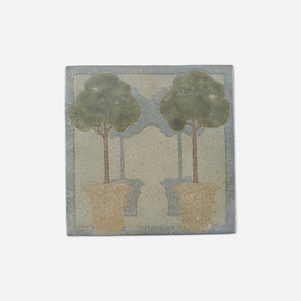 Marblehead Pottery. Trivet tile