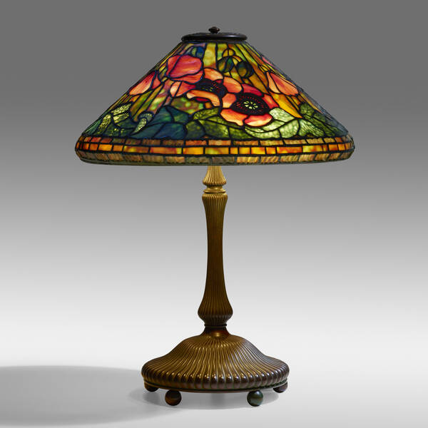 Tiffany Studios. Poppy table lamp.