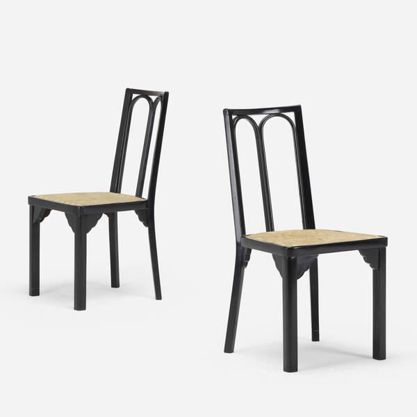 Josef Hoffmann Chairs pair 1912  39f76c