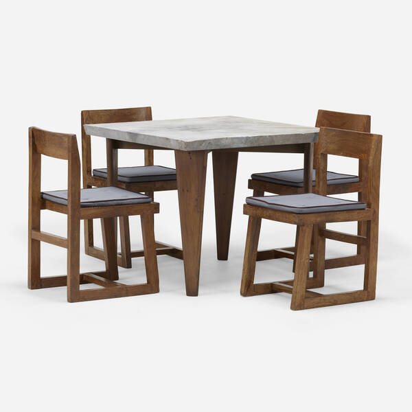 Pierre Jeanneret. Dining set from