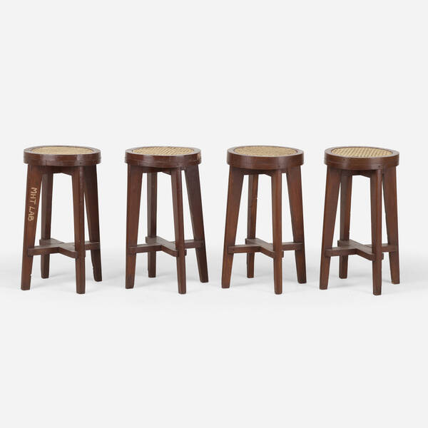 Pierre Jeanneret Stools from Punjab 39f802