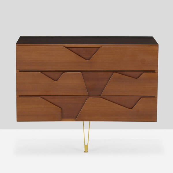 After Gio Ponti. Wall-mounted cabinet.