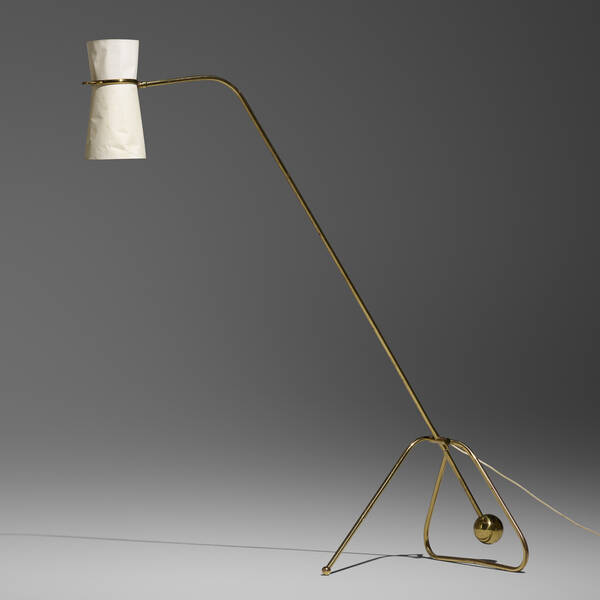 French. Counterbalance floor lamp.