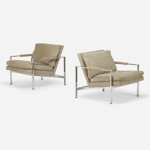Milo Baughman Lounge chairs pair  39f92d