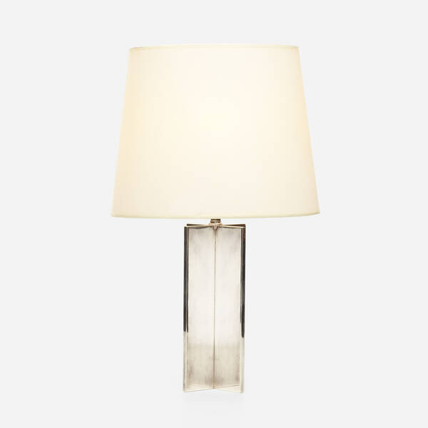 Modern Table lamp c 1940 silvered 39f92f