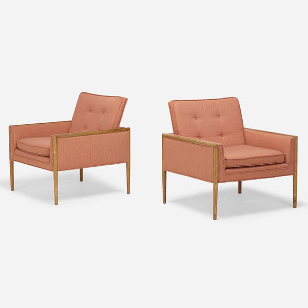 American. Lounge chairs. pair.