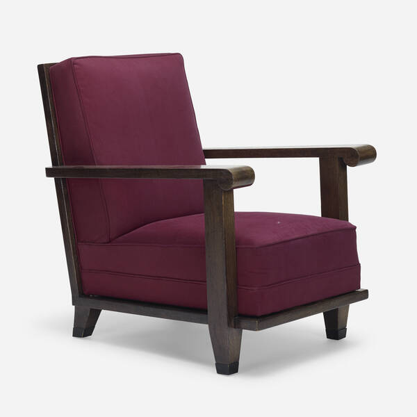 French. Armchair. c. 1940, stained