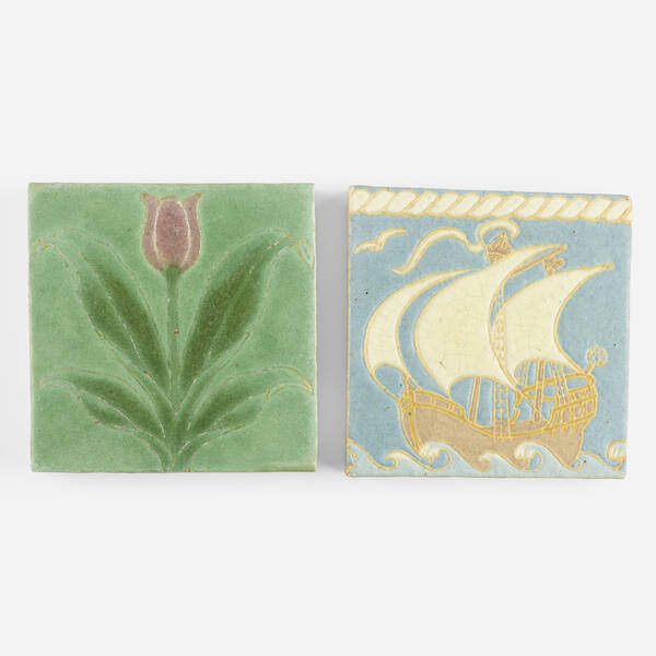 Grueby Faience Company. Tiles,