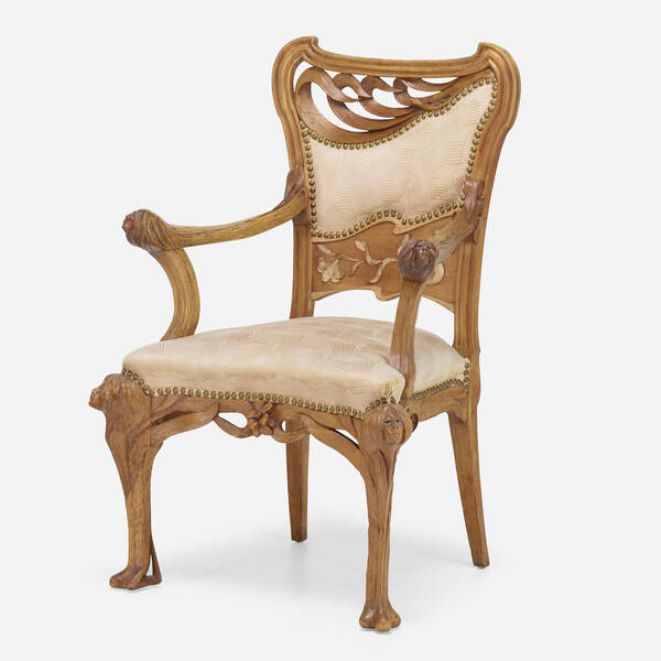 French Art Nouveau. Armchair. c.
