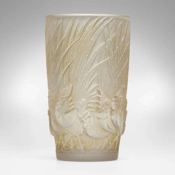 Ren Lalique Coqs et plumes vase  39d4c3