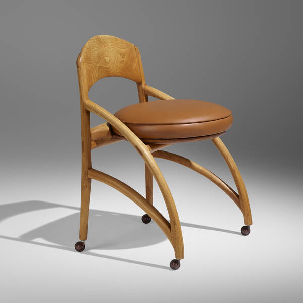 Wharton Esherick. Rolling desk chair.