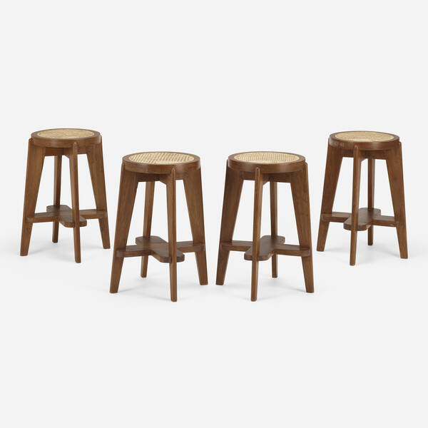Pierre Jeanneret Stools from Punjab 39d680