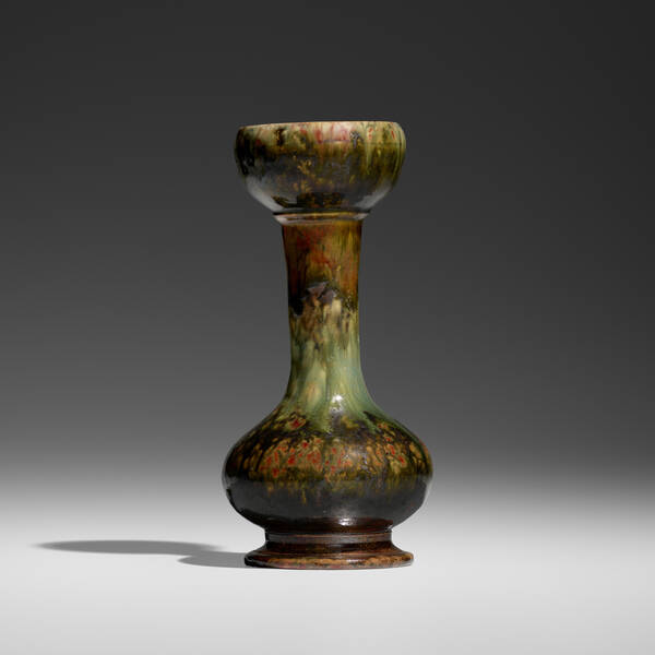 George E. Ohr. Tall vase. 1897-1900,