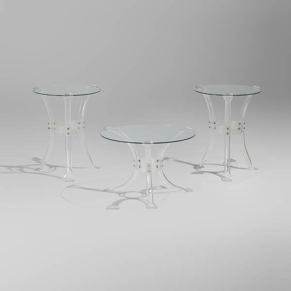 Modern. Occasional tables, pair