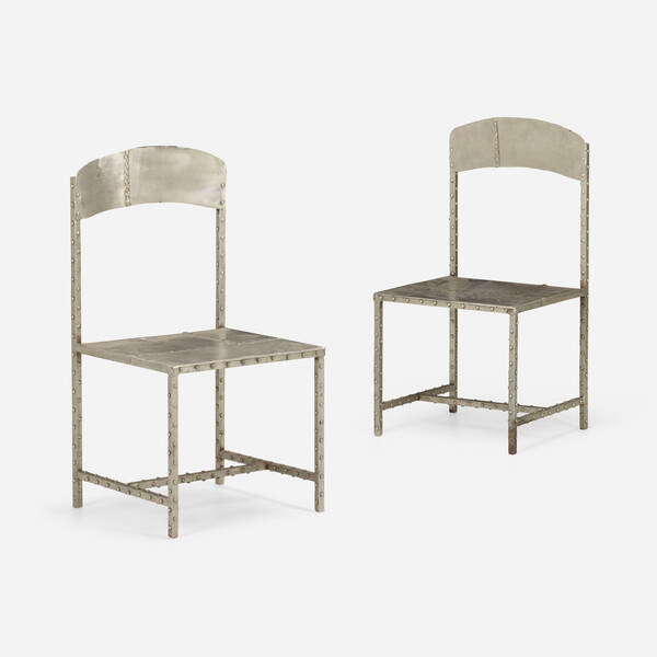 Studio. Chairs, pair. steel. 39