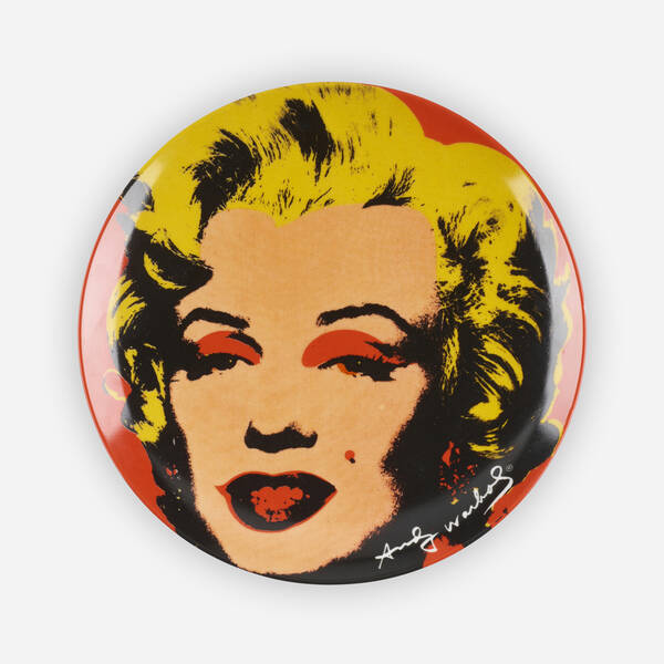 After Andy Warhol. Marilyn plate.