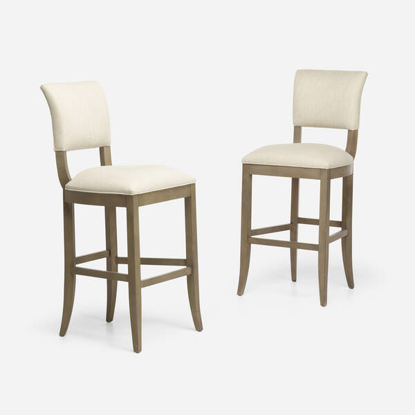 Ethan Allen. Drew barstools, pair.