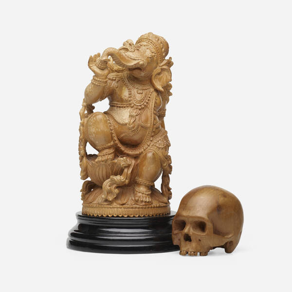 Artist Unknown. Ganesh; Skull (two