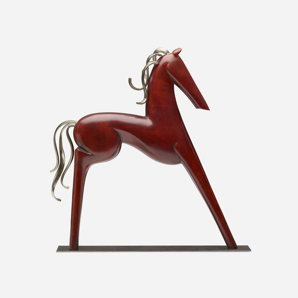 Sier Kunst. Horse. c. 1930, carved