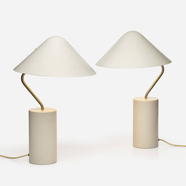 Modern. Table lamps, pair. c. 1975,