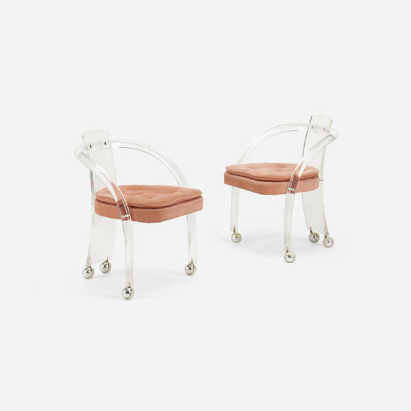 Modern Chairs pair c 1975  39dbb1