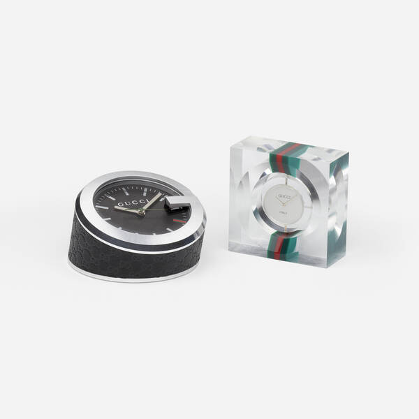 Gucci. Desk clocks, set of two.