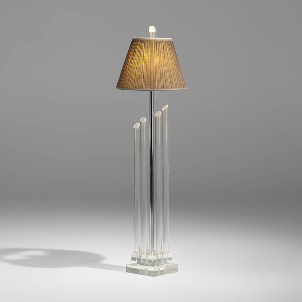 Modern. Floor lamp. c. 1980, Lucite,