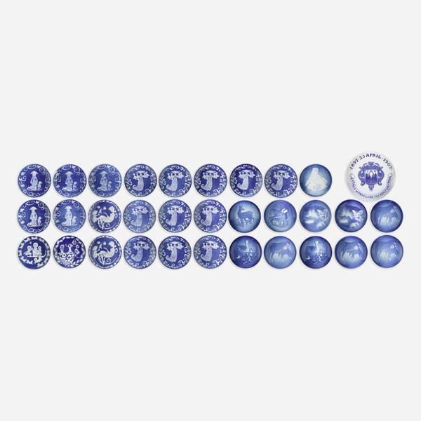 Royal Copenhagen. Collection of thirty-two
