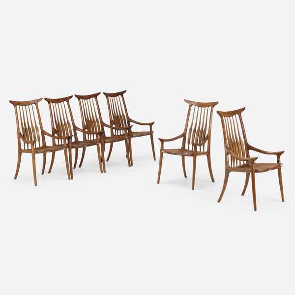 Sam Maloof Horn back chairs set 39dd25