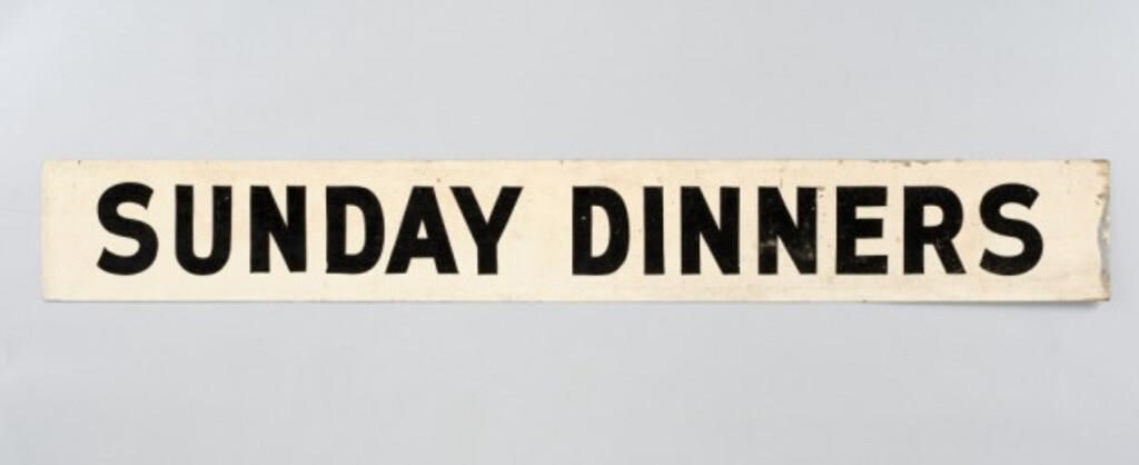 SUNDAY DINNERS SIGNA metal sign 39ddf5