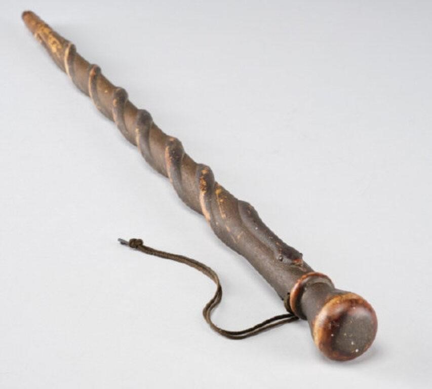 WALKING STICK WITH SNAKESFrom Napanee  39de6c