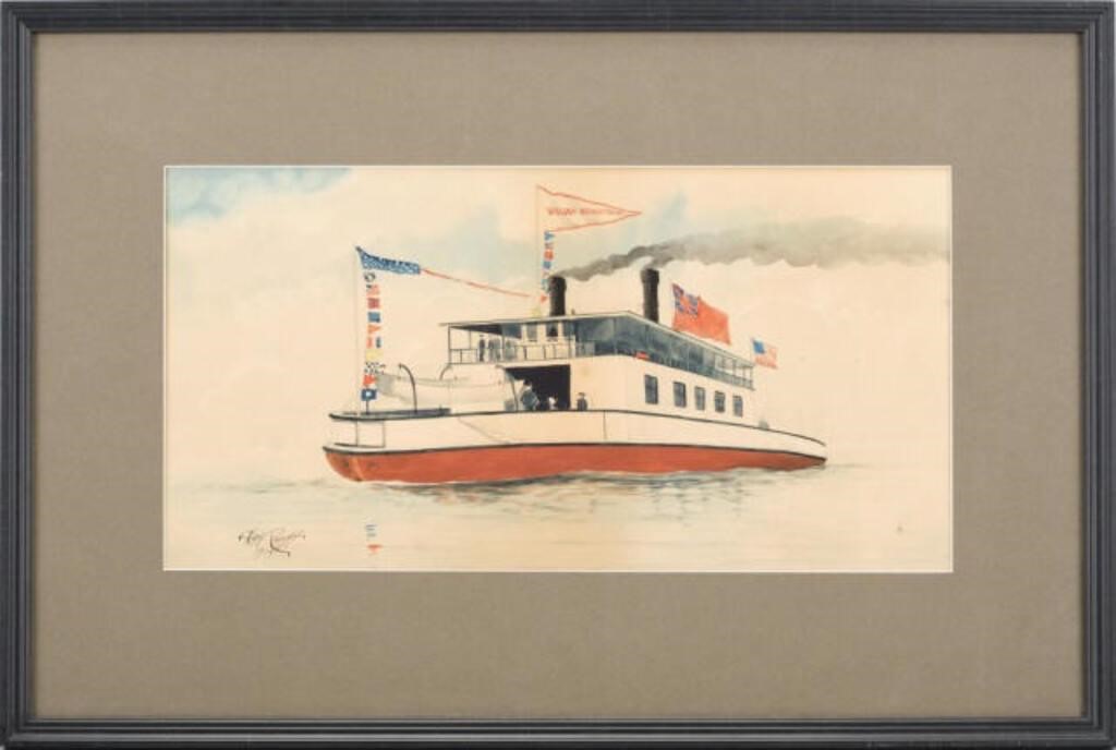 WATERCOLOUR OF THE "WILLIAM ARMSTRONG"A