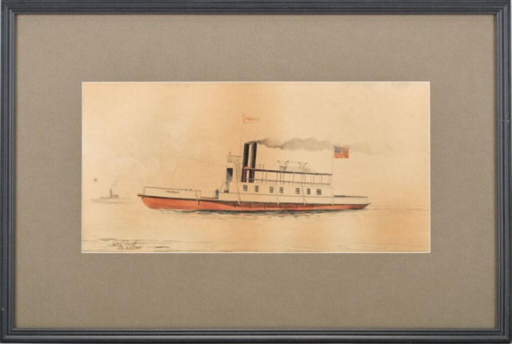 WATERCOLOUR OF THE TRANSIT A marine 39ded5