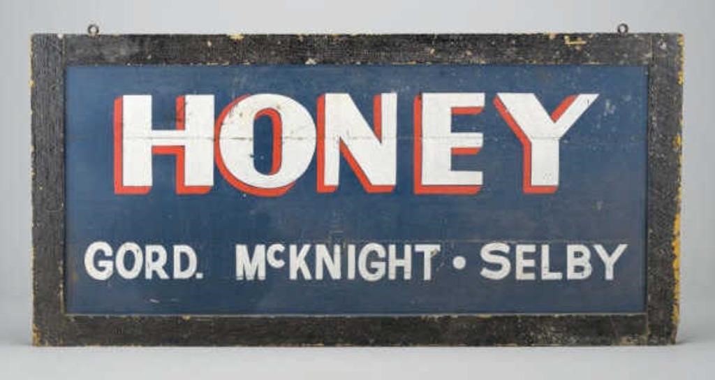 HONEY SIGNA large, wooden, double-sided