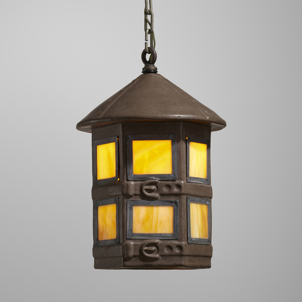 Fulper Pottery. Rare hanging lantern.