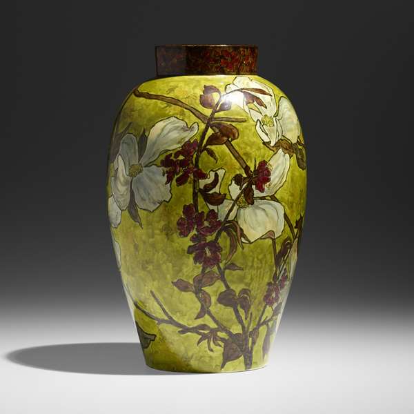 John Bennett. Large vase with dogwood