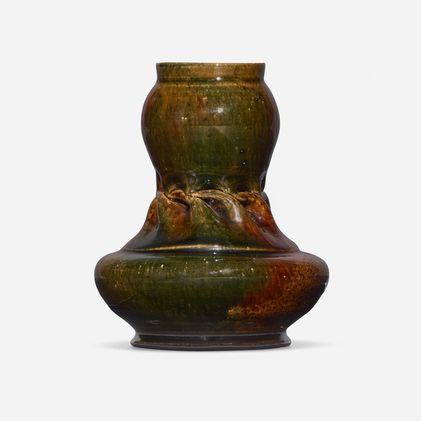 George E. Ohr. Vase. 1895-96, glazed