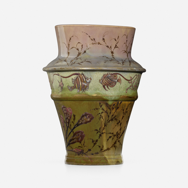  mile Gall Vase c 1900 glazed  39e00d