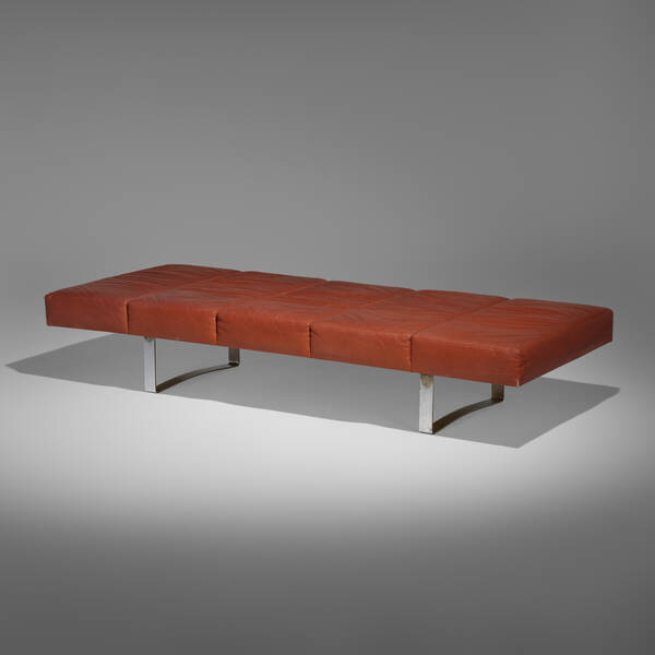 Modern. Daybed. c. 1960, leather,