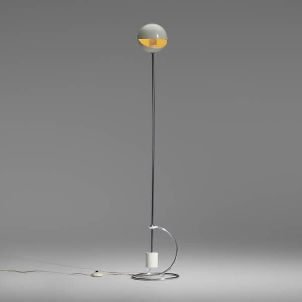 Modern Floor lamp c 1955 aluminum  39e203